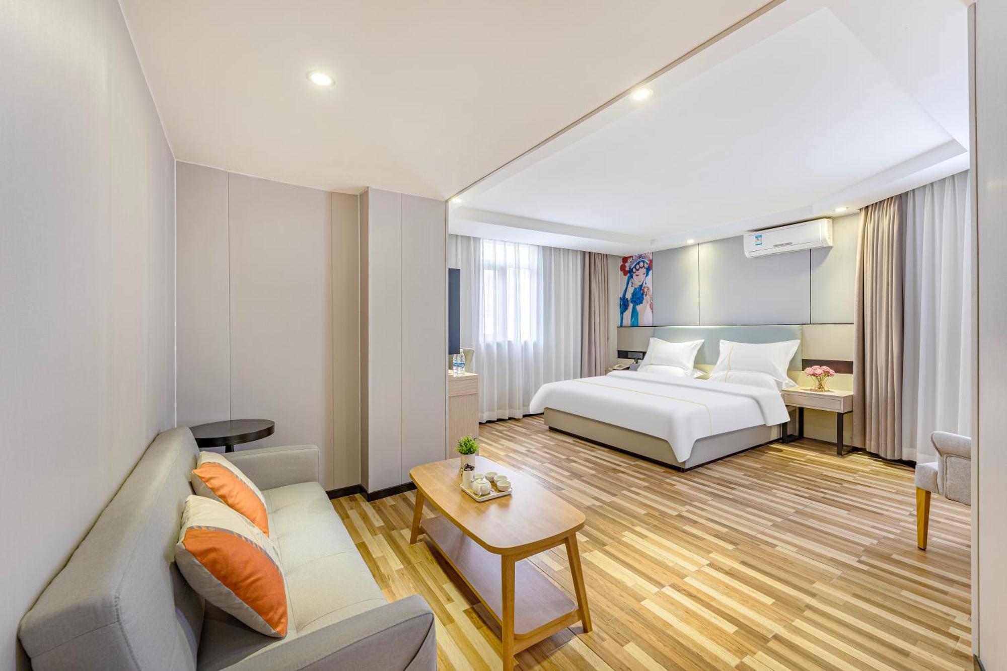 逸米酒店 -西村地铁站 Guangzhou Exteriör bild